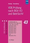 VDE-Prüfung nach BGV A3 und BetrSichV: Erläuterunge... | Buch | Zustand sehr gut