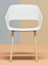 Pedrali Babila 2755 Armlehnstuhl - N1 Esche Walnuss gebeizt weiß - Aussteller