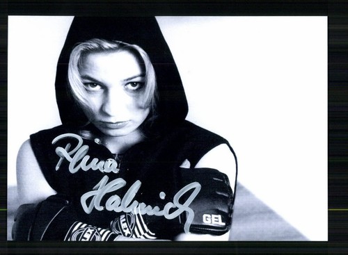 Regina halmich autogrammkarte - regina,