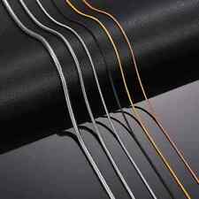 Edelstahl Schlangenkette Gold Silber Halskette Schmuck Herren Damen 45 50 cm