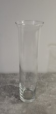 Transparente zylindrische Vase aus Glas Höhe 30 cm Durchmesser 7 cm