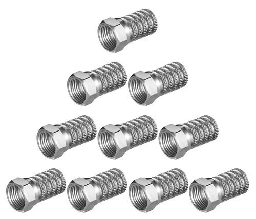 10x stecker kabel 6mm - f-stecker, Ø