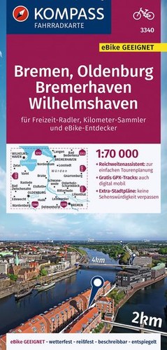 Kompass fahrradkarte 3340 - fahrradkarte,