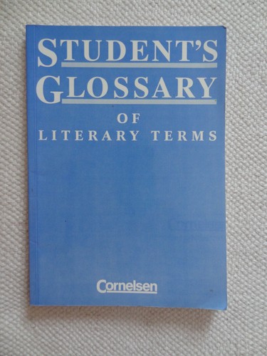 Student glossary literay - student's, of