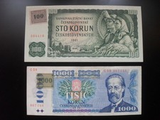 Tschechien 100 Kronen 1961 und