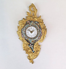 Carteluhr mit cloisonné - mit,