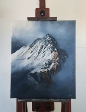 Mountains Alps painting
