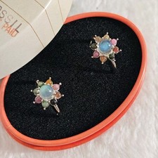 Echt grau Mondstein Turmalin