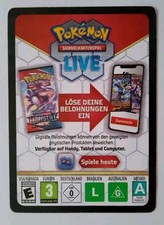 Pokémon Sammelkartenspiel Live Online-Code Neu Unbenutzt