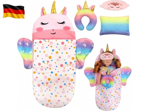 Einhorn puppenschlafsack set - einhorn,