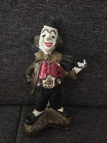 Clown figur gips - clown, mit