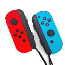 Nintendo Joy Con 2er Set Neon RotNeon Blau Switch Controllers Spaßspiel-Erlebnis