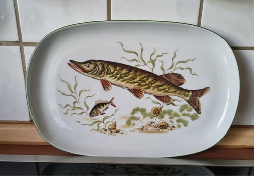 Alte servierplatte fisch - alte,