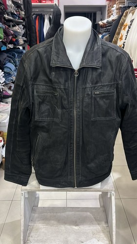 Jacke männer leder - jacke, schwarz