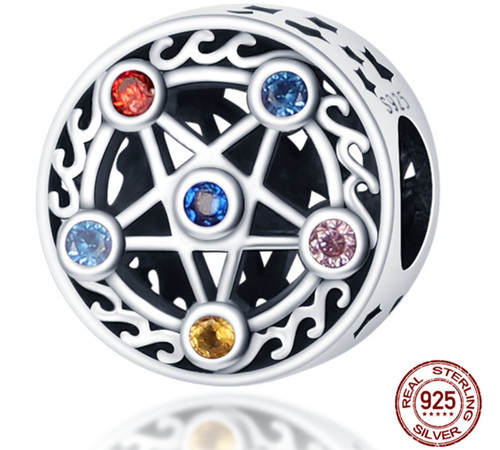 Charm bead pentagramm charms - charm,
