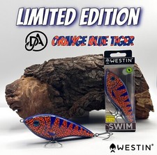 Westin Swim Glidebait 12cm 53g Suspending Orange Blue Tiger UV Limited Edition