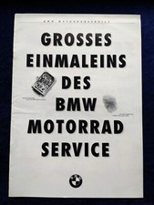 BMW Motorrad Service Prospekt 1992