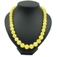 BAILYSBEADS designer XXL Bernstein-Kette Halskette Collier Grösseverlauf neu VC2