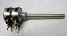 65 St. - Stereo-Potentiometer 10k log - 4mm-Achse - Neu, aus altem Lagerbestand.