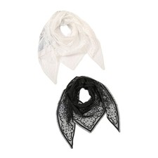 Classical Lace Trim Mantilla