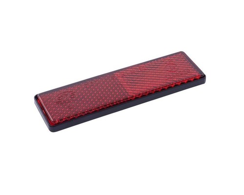 Reflektor 90x25mm rot eckig