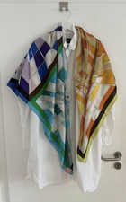 Faliero Sarti Schal Tuch Seide/Baumw. ca. 130x130 cm wie neu