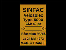 Velo Solex+ 5000 + SINFAC + Typenschild