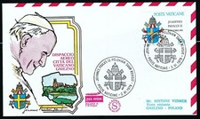 ✈ALITALIA  1979 "Rom - Gnesen, Polen"  Papstflug / Primo Volo !!  -selten-