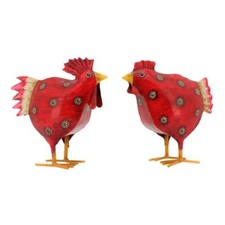 2er Set Metall-Deko