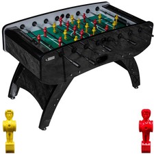 Fußball Tischkicker Design Schwarz grünes Spielfeld Figuren Gelb Rot 80kg