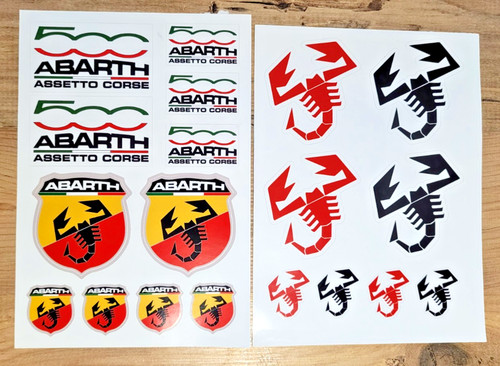Fiat 500 abarth aufkleber - fiat,