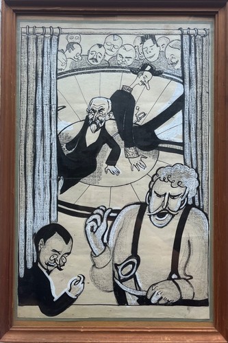 Aquarell karikatur der - karikatur,