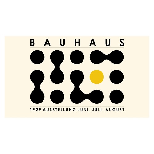 Bauhaus geometrisches poster - bauhaus,