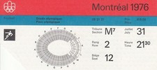 Ticket Olympia 1976 in Kanada