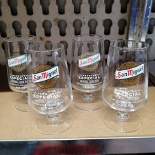 San Miguel 4x Glas 0,5 l Pokal