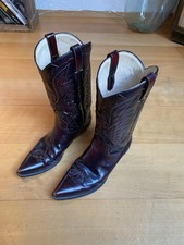 Original Buffalo Cowboystiefel Westernstiefel 40 Schwarz Rot
