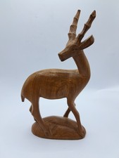 Holzfigur Antilope Gazelle