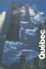 Monique Dupras: Quebec Kanada Hochhaus Glasfassade Kunstdruck Werbung 478