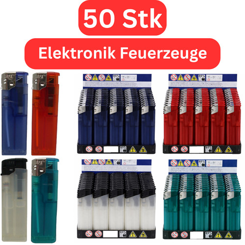 Feuerzeuge elektronisch 50x - feuerzeuge,