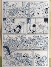 Fix und Foxi Originalzeichnung