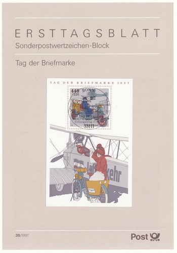 Ersttagsblatt 1997 tag - 1997/35,