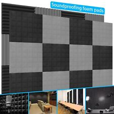 12Stk Raum Akustik Schall Dämmung Schaumstoff Schallschutz Matten Selbstklebend