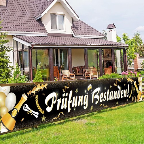 Prüfung bestanden banner deko - bestanden,