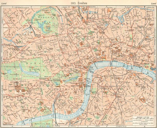 Stadtplan london maßstab 1 - london,,