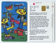118675 - Otmar Alt: Zwillinge / Sternzeichen - alte Telefonkarte