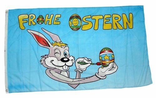 Fahne flagge frohe ostern - frohe,