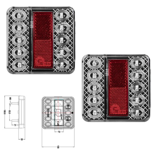 Stück led rückleuchten 12v - 2,