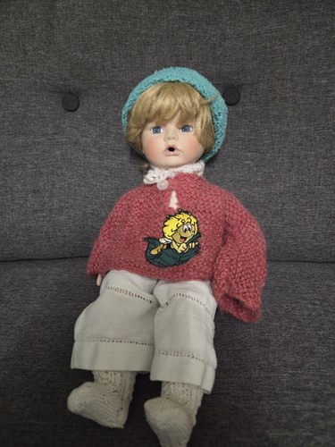 Vintage sammlerpuppe porzellan - vintage,