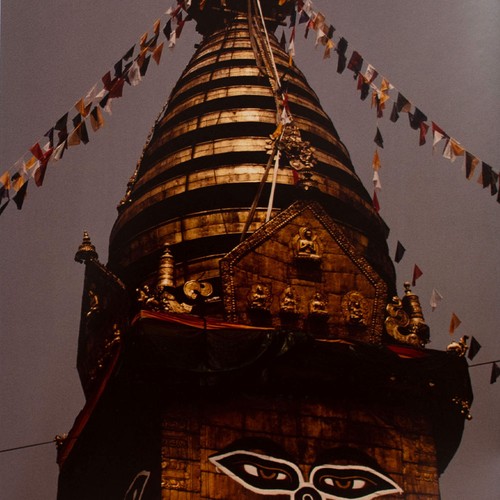 Swayambhunath stupa heiliger - stupa,
