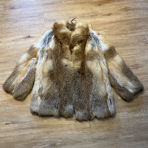 Edle rotfuchs pelzjacke - pelzjacke, /